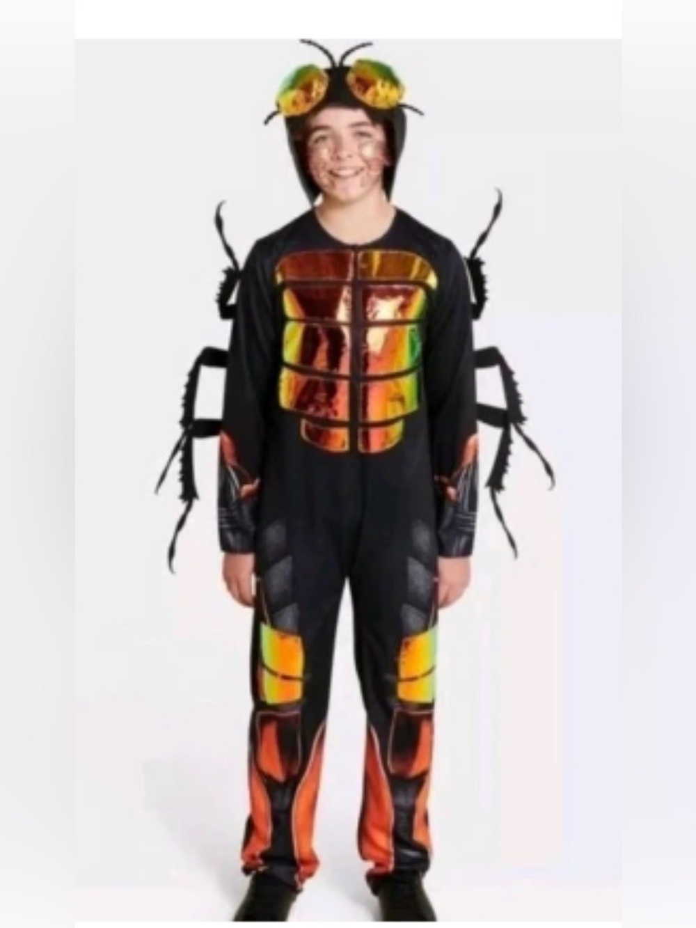 Hyde & EEK Kids Beetle Bug Halloween Costume set, Kids Size Small